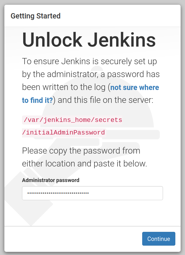 Unlock Jenkins изображение с сайта www.aredel.com