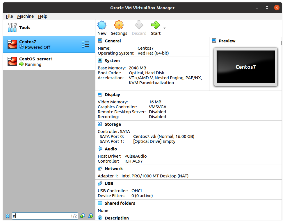 Install image via network VirtualBox image from website www.aredel.com