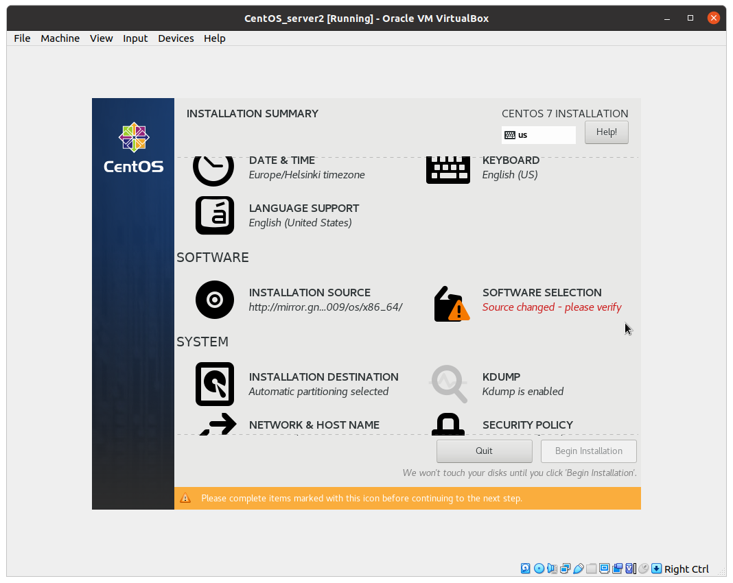 Install image via network VirtualBox image from website www.aredel.com