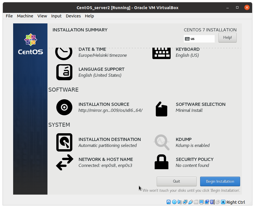 Install image via network VirtualBox image from website www.aredel.com