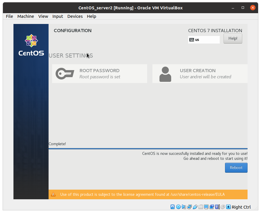 Install image via network VirtualBox image from website www.aredel.com