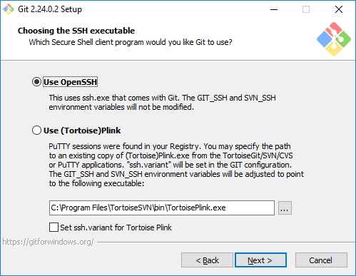 установка git for windows с openSSH изображение с сайта www.aredel.com