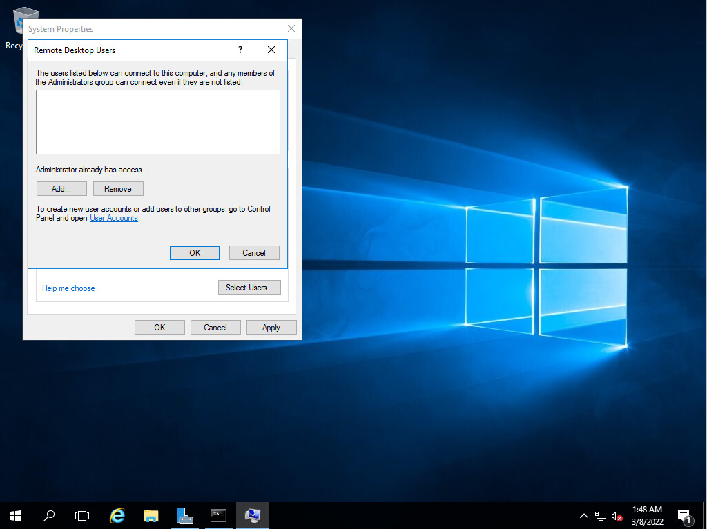 Разрешить доступ по RDP к Windows Server www.aredel.com