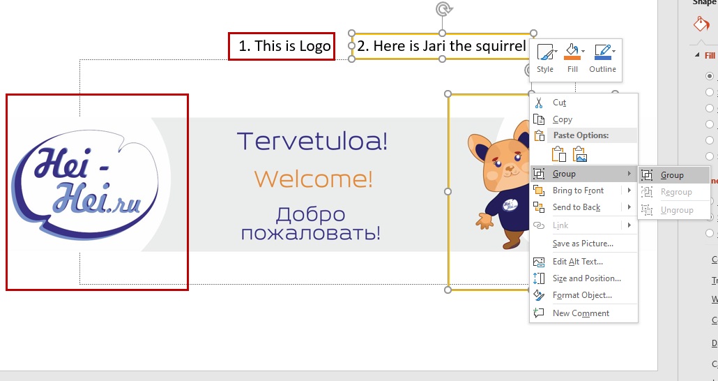 Create the second annotation group